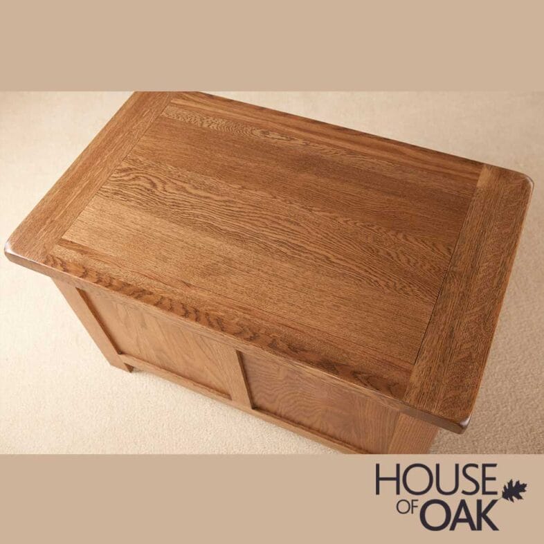 Balmoral Oak Small Blanket Box - Image 3