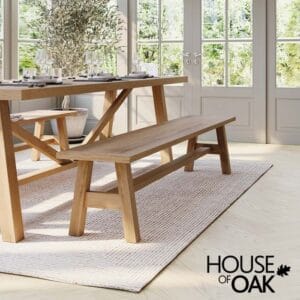 Bassano Refectory Oak 180cm Dining Bench