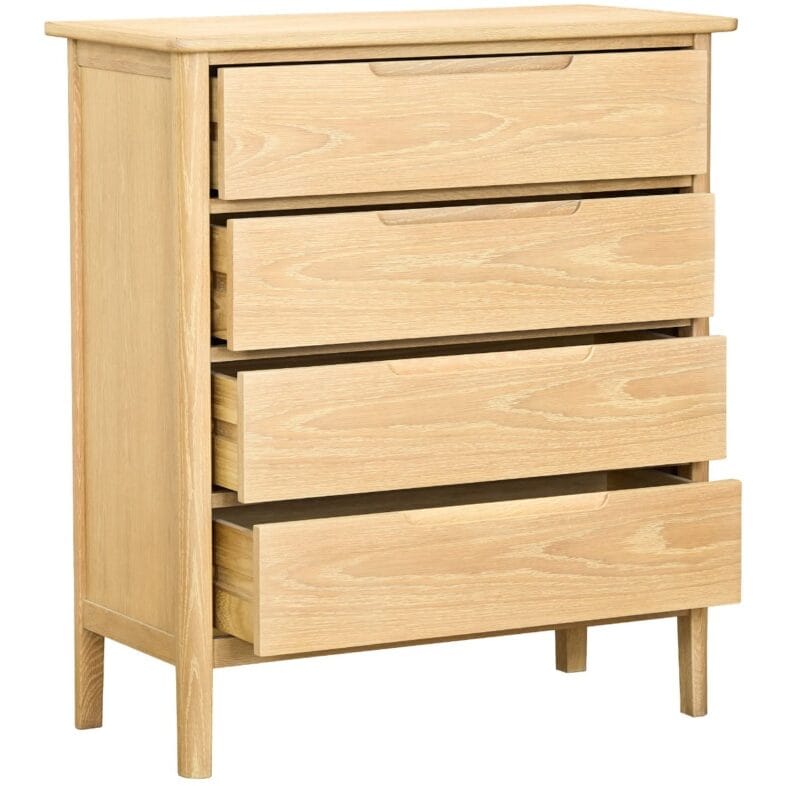 Stockholm Oak 4 Drawer Chest of Drawers - Image 3