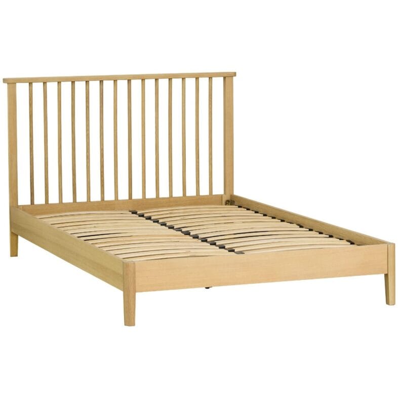 Stockholm Oak Spindle 4FT 6'' Double Bed - Image 2