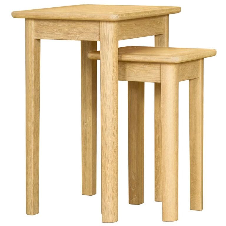 Stockholm Oak Tall Nest of Two Tables