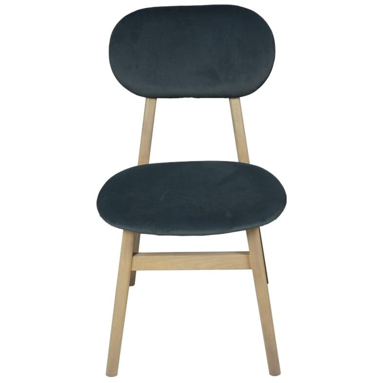 Stockholm Oak Dining Chair - Dark Grey - Image 3