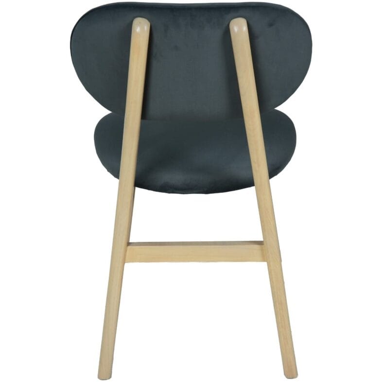 Stockholm Oak Dining Chair - Dark Grey - Image 4