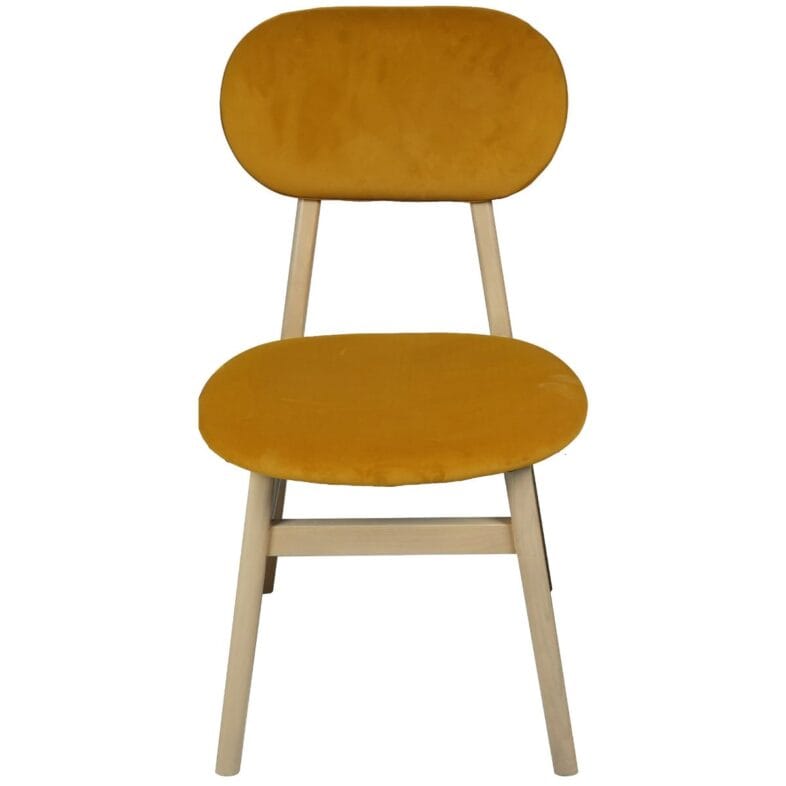 Stockholm Oak Dining Chair - Mustard - Image 4