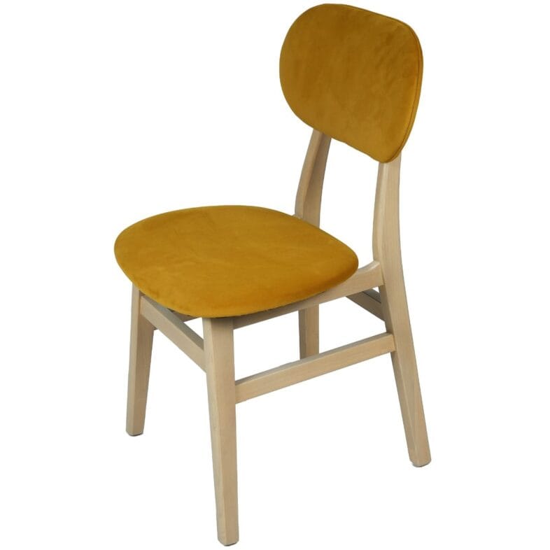 Stockholm Oak Dining Chair - Mustard - Image 2