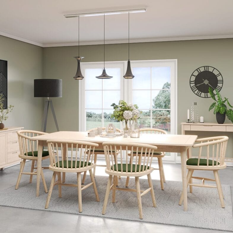 Stockholm Oak 125cm Extending Dining Table - Image 6