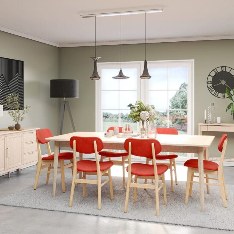Stockholm Oak Dining Chair - Rust - Image 5