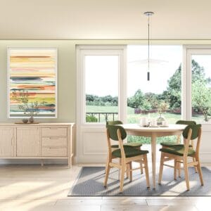 Stockholm Oak 120cm Round Dining Table - Image 5