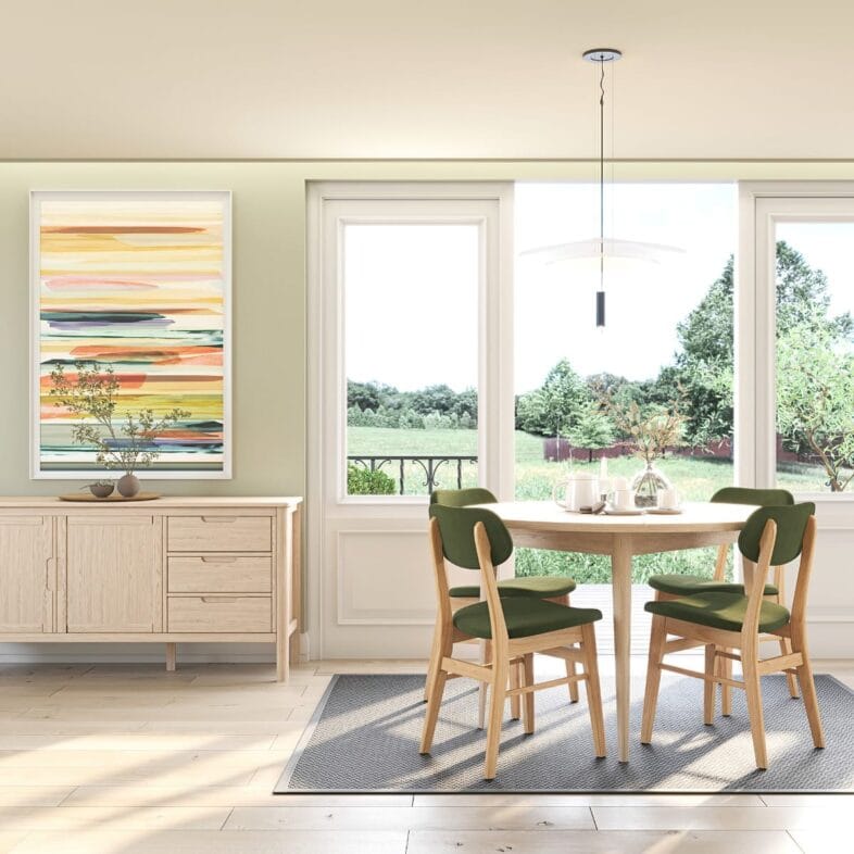 Stockholm Oak 120cm Round Dining Table - Image 5