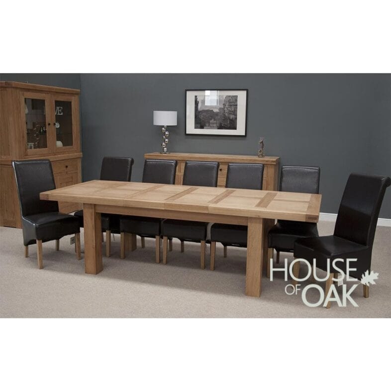 Bordeaux Oak 180cm Extending to 260cm Dining Table - Image 4