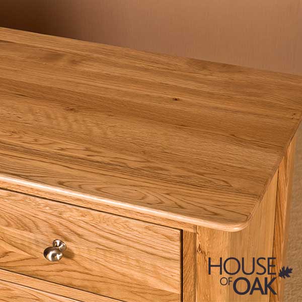 Buckingham Solid Oak 3 Over 4 Wide Chest Of Drawers - Image 4