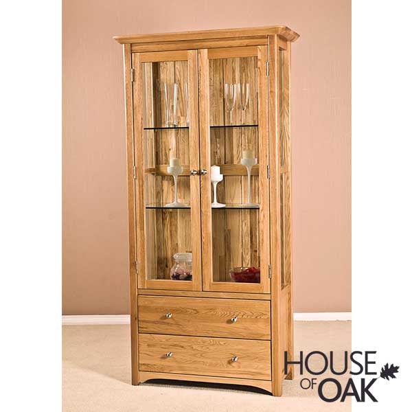 Buckingham Solid Oak Glass Display Cabinet - Image 2