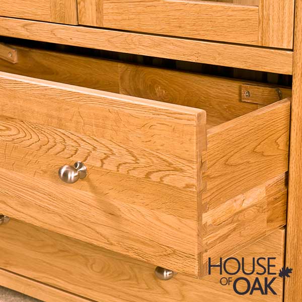 Buckingham Solid Oak Glass Display Cabinet - Image 6