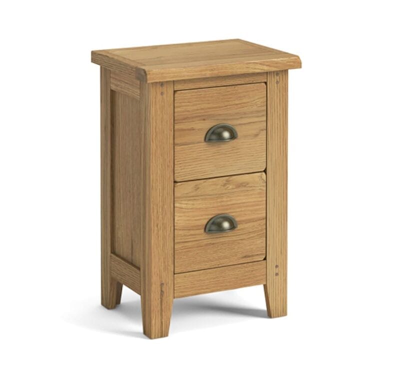 Paignton Oak Narrow Bedside Cabinet