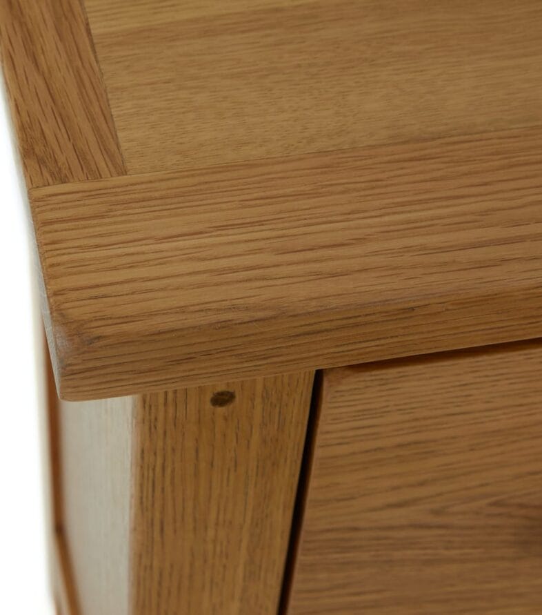 Paignton Oak Narrow Bedside Cabinet - Image 12