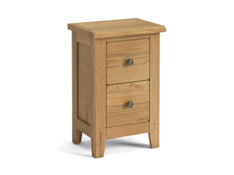 Paignton Oak Narrow Bedside Cabinet - Image 2