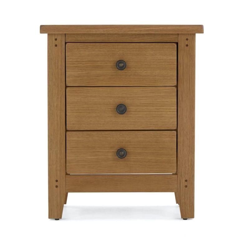 Paignton Oak Bedside Cabinet - Image 3