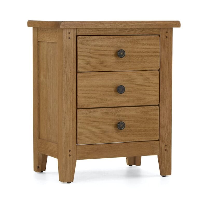 Paignton Oak Bedside Cabinet - Image 4