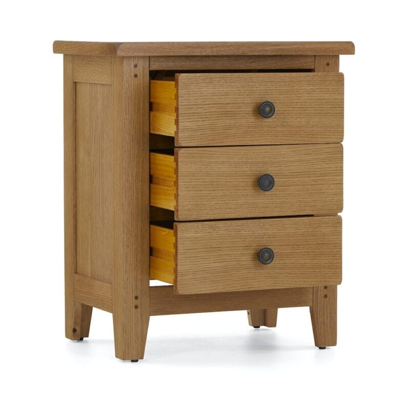 Paignton Oak Bedside Cabinet - Image 5