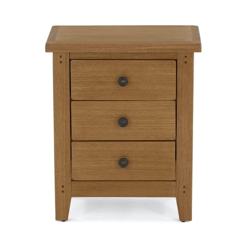 Paignton Oak Bedside Cabinet - Image 10
