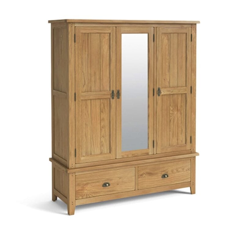 Paignton Oak Triple Wardrobe