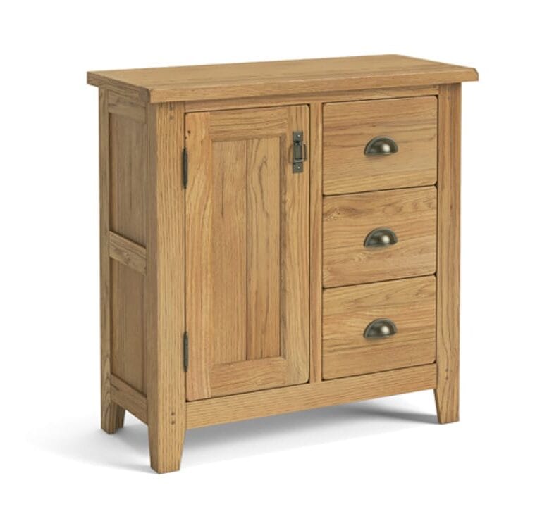 Paignton Oak Mini Sideboard with Side Drawers