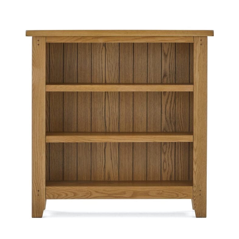 Paignton Oak Low Bookcase - Image 7