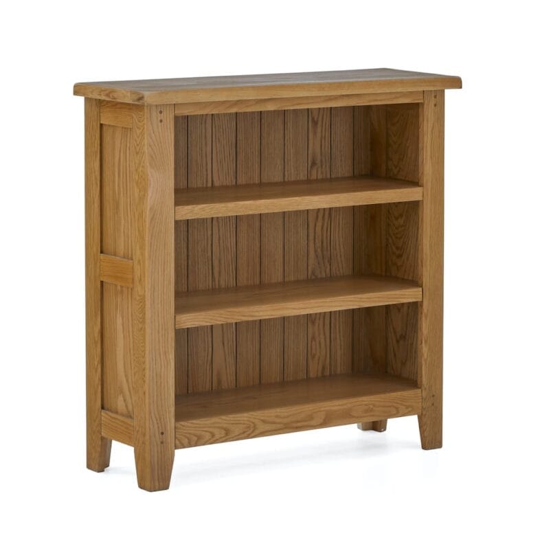 Paignton Oak Low Bookcase - Image 8