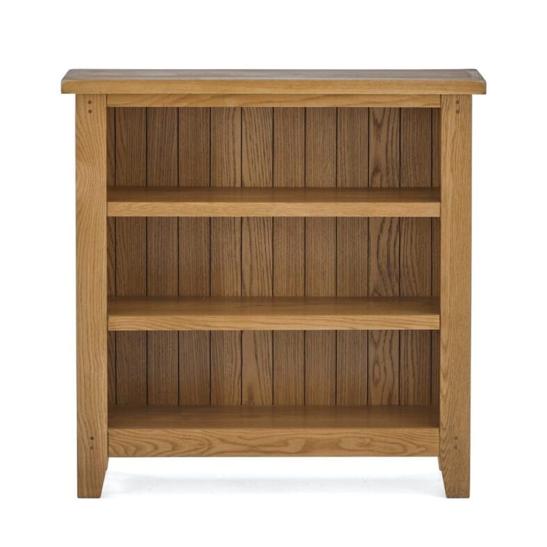 Paignton Oak Low Bookcase - Image 9