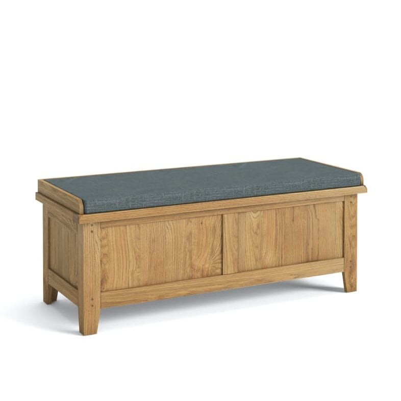 Paignton Oak Storage Blanket Box - Image 19
