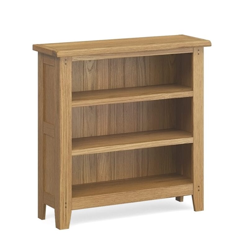 Paignton Oak Low Bookcase - Image 12