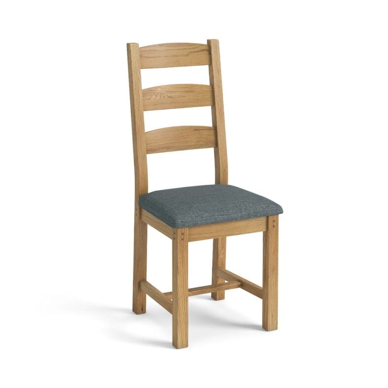 Paignton Oak Ladderback Dining Chair - Image 11