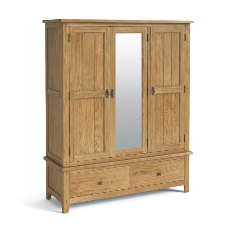 Paignton Oak Triple Wardrobe - Image 19