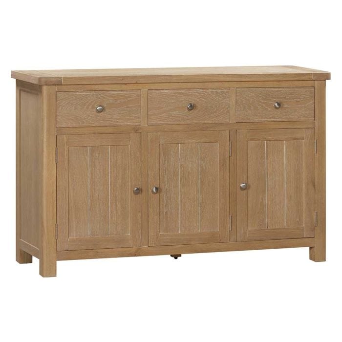 Carrington Oak 3 Door 3 Drawer Sideboard - Image 2