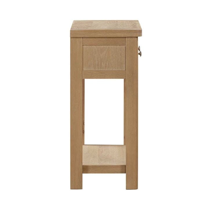 Carrington Oak Hall Table With 2 Drawers - Image 5