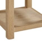 Carrington Oak Lamp Table with Shelf - Image 4