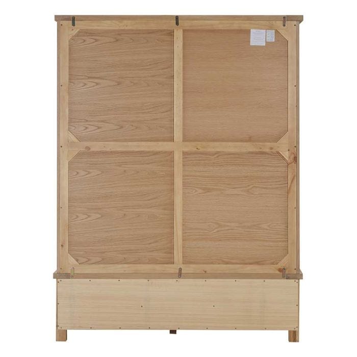 Carrington Oak Sliding Doors Large Wardrobe With 3 Drawers - Image 5