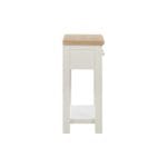 Carrington Oak Hall Table with 2 Drawers Painted in Off White - Image 7