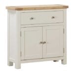 Carrington Oak Compact Sideboard Painted in Off White - Image 2