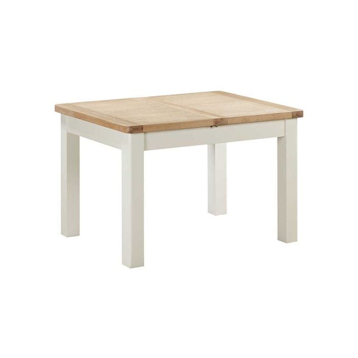 Carrington Oak 120cm Extending Dining Table Painted in Off White