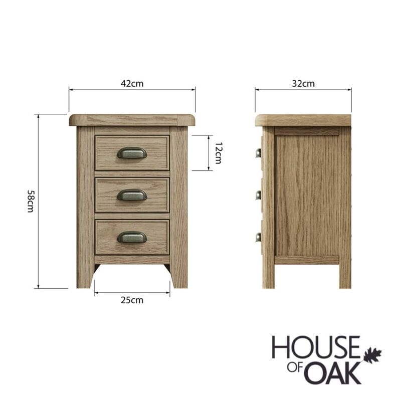 Chatsworth Oak Bedside Cabinet - Image 9