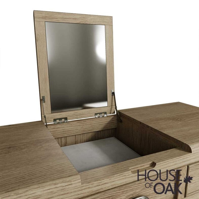 Chatsworth Oak Dressing Table Only ( Stool Not Included ) - Image 11