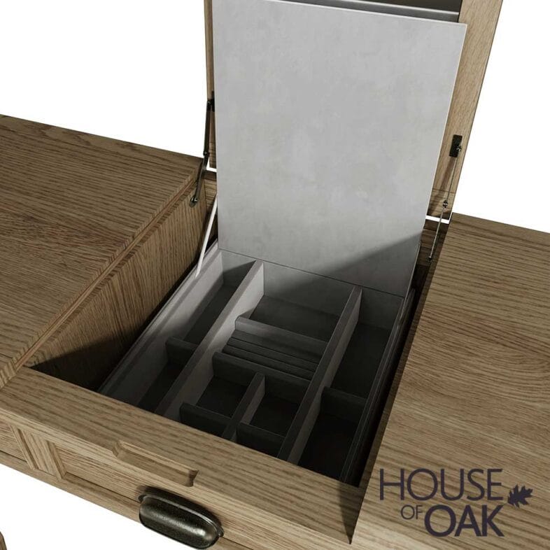 Chatsworth Oak Dressing Table Only ( Stool Not Included ) - Image 12