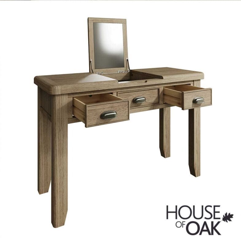 Chatsworth Oak Dressing Table Only ( Stool Not Included ) - Image 3