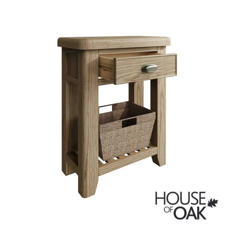 Chatsworth Oak Telephone Table - Image 3