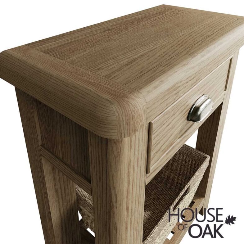 Chatsworth Oak Telephone Table - Image 8