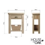 Chatsworth Oak Telephone Table - Image 2