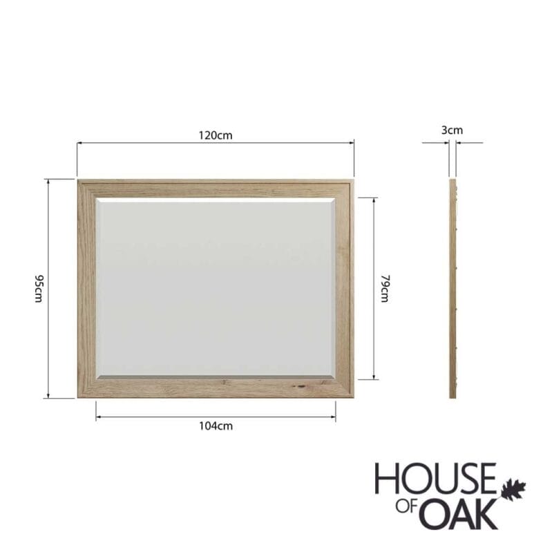 Chatsworth Oak Wall Mirror - Image 5