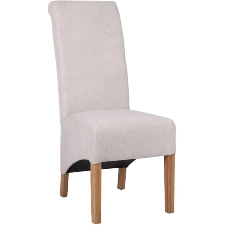 Roma Fabric Dining Chair in Natural