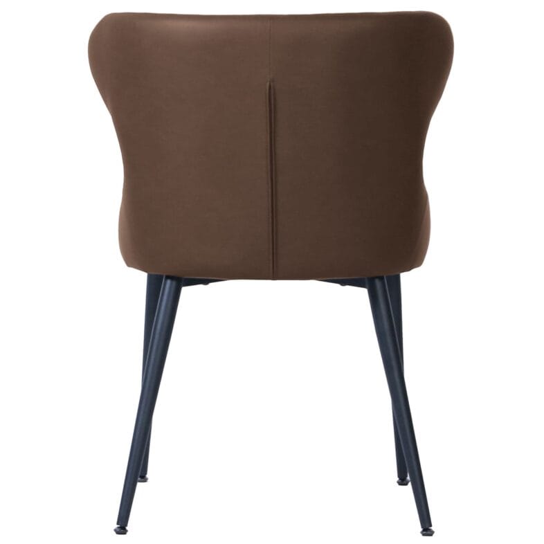 Orbit Dining Chair in Brown PU - Image 4